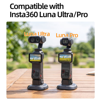 SUNNYLIFE LU-DZ267 Quick Release Adhesive Car Mount Base for Insta360 Luna Pro / Luna Ultra Plastic Camera Mount