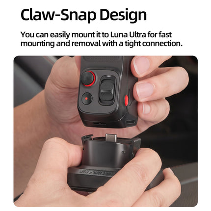 SUNNYLIFE LU-DZ267 Quick Release Adhesive Car Mount Base for Insta360 Luna Pro / Luna Ultra Plastic Camera Mount