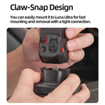 SUNNYLIFE LU-DZ267 Quick Release Adhesive Car Mount Base for Insta360 Luna Pro / Luna Ultra Plastic Camera Mount