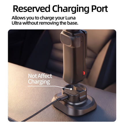 SUNNYLIFE LU-DZ267 Quick Release Adhesive Car Mount Base for Insta360 Luna Pro / Luna Ultra Plastic Camera Mount