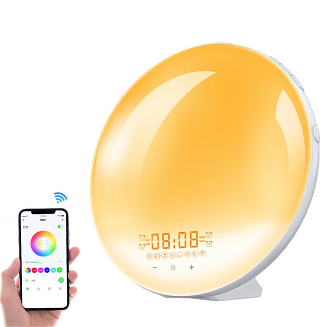 SH-01S WiFi Smart Wake-Up Light Alarm Clock – App & Voice Control