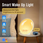 SH-01S WiFi Smart Wake-Up Light Alarm Clock – App & Voice Control