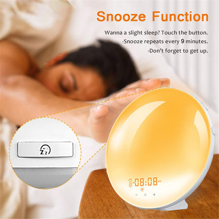 SH-01S WiFi Smart Wake-Up Light Alarm Clock – App & Voice Control