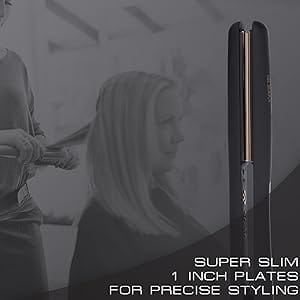 Ikonic Gleam Hair Straightener | 1’ Ceramic Plates LED