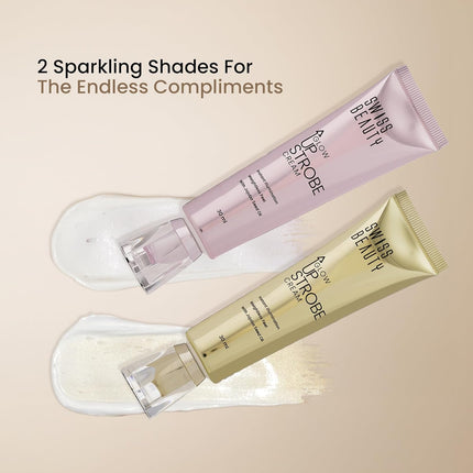 Swiss Beauty Glow Up Strobe Cream | Dewy Radiance | Hydrating | Versatile Use | With Jojoba Oil | For All Skin Types | 30ml