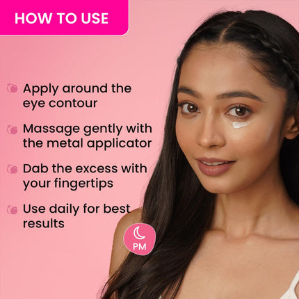 Texture of Dot & Key Pomegranate Retinol + Caffeine Eye Cream, showcasing its benefits as an anti-aging eye cream.