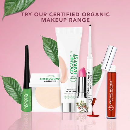 An image of Organic Harvest Moisture Matte Lipstick swatch on paper, emphasizing the intense pigmentation of this organic matte lipstick.