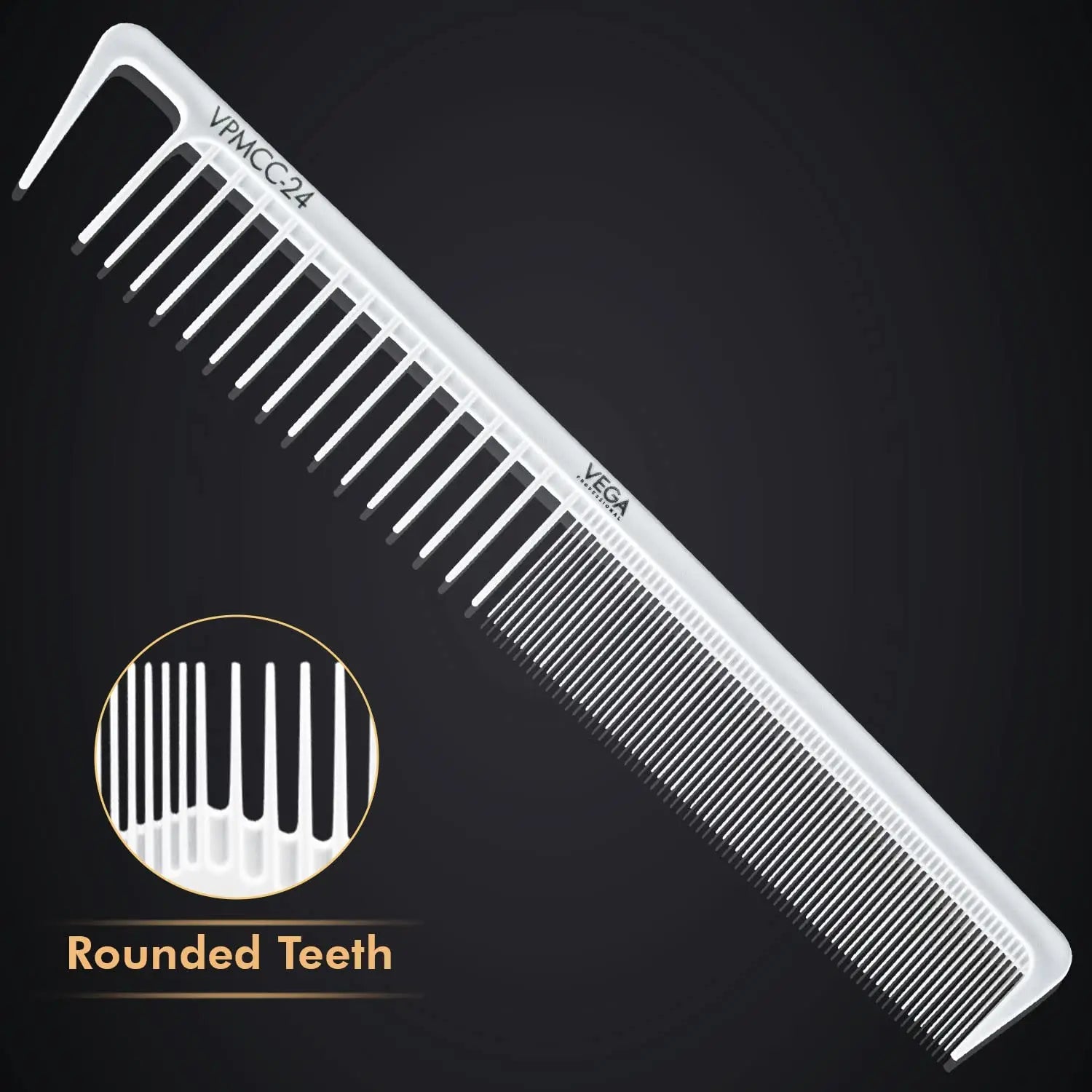 Vega Professional Wide Cutting Comb VPMCC-24 - Heat