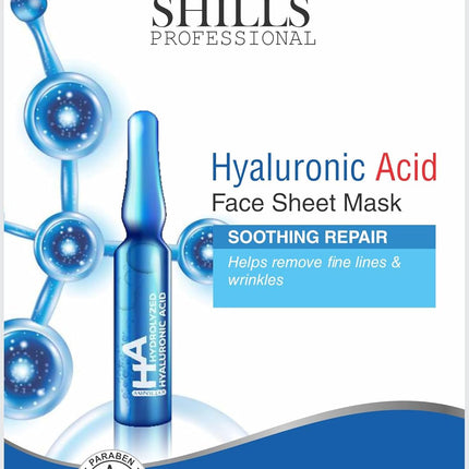 SHILLS professional facial mask before and after results highlighting skin improvement.