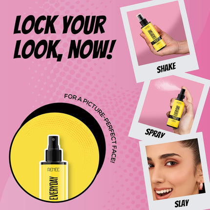 RENEE Everyday Makeup Fixer with SPF 30, an essential makeup setting spray that hydrates and protects your skin.