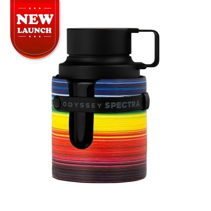 Bottle design of Armaf Odyssey Spectra 100ML, featuring a unisex perfume long lasting appeal, ideal for any occasion.