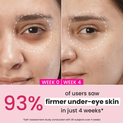 Results from using Dot & Key Pomegranate Retinol + Caffeine Eye Cream, a top-rated anti-aging eye cream for youthful looking skin.