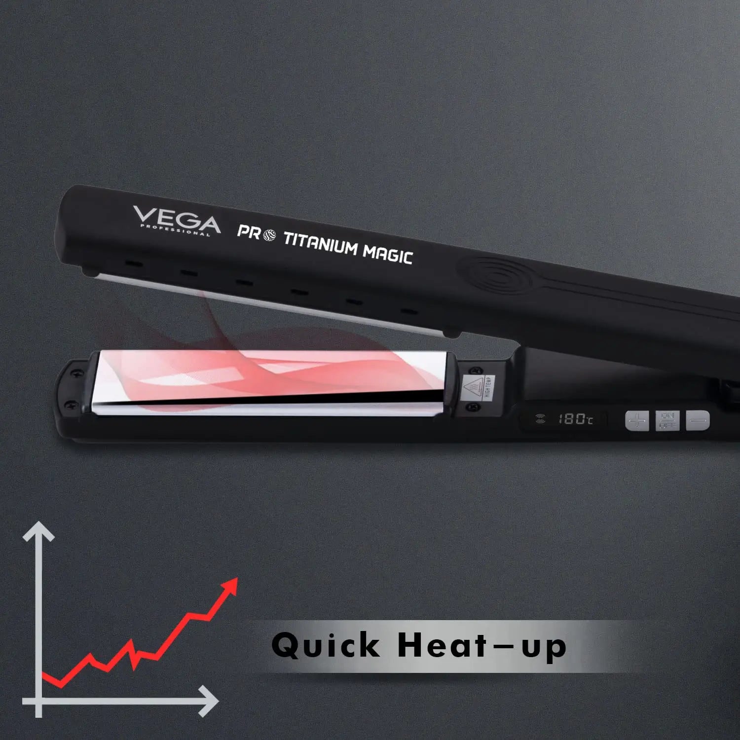 Vega Professional Pro Titanium Magic Hair Straightener