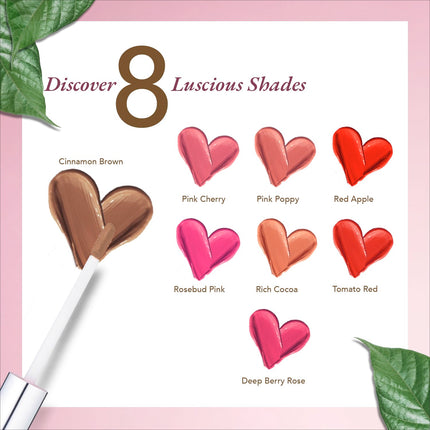 Skin tone comparison with Organic Harvest Velvet Matte Liquid Lipstick in Cinnamon Brown, showcasing its versatility as an organic liquid lipstick.