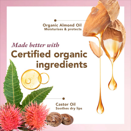 Organic Harvest Moisture Matte Lipstick - Beetroot Red styled with flowers, emphasizing aesthetics and the stylish allure of this organic matte lipstick.