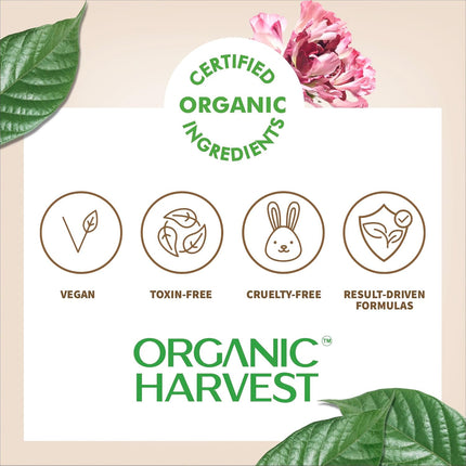 Model applying Organic Harvest Soft Matte Compact, the perfect organic face compact for achieving a flawless matte finish on dark skin tones.