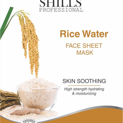 SHILLS professional facial mask with skincare accessories for an at-home spa experience.
