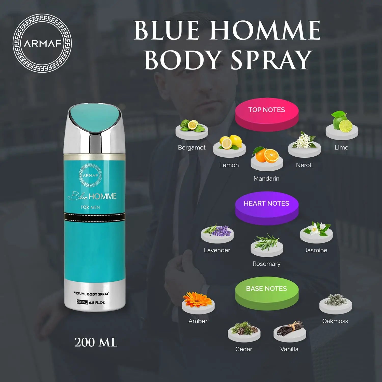 Armaf Blue Homme Men Deo 200ML