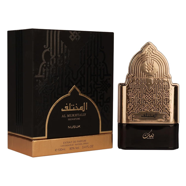 Nusuk Al Mukhtalif Long Lasting Eau de Parfum - Imported Arabic perfume for men and women, featuring a soothing and premium fragrance, ideal for gifting and everyday wear, 100ml bottle.