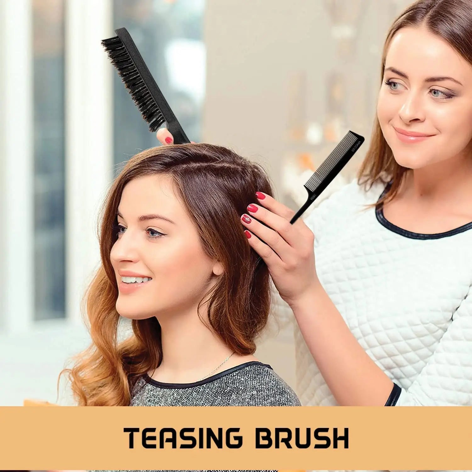 Vega Professional Teasing Hair Brush - Minimizes Hair