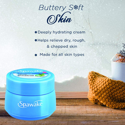 Using Spawake Moisturising Cold Cream, this image demonstrates the application process of the hydrating cold cream for best results.