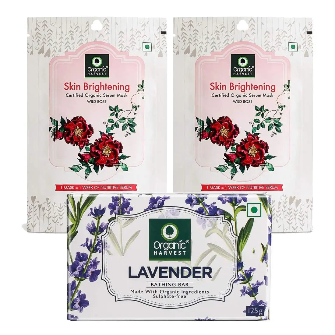 Organic Harvest Combo of Lavender Bathing Bar (125gm)