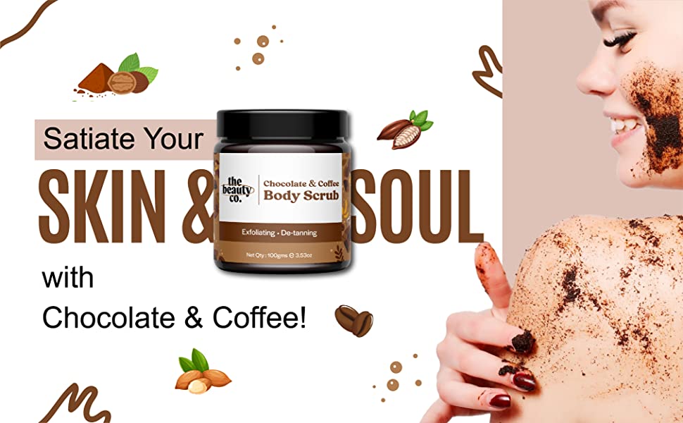 The Beauty Co. Chocolate Coffee Body Scrub - Exfoliates