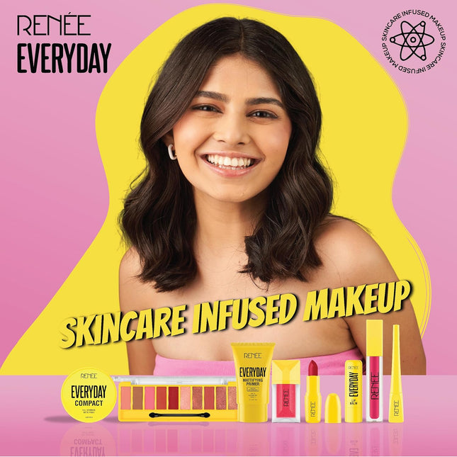 Close-up view of RENEE Everyday Eyeliner, showcasing its matte intense black pigment and water resistant eyeliner features.