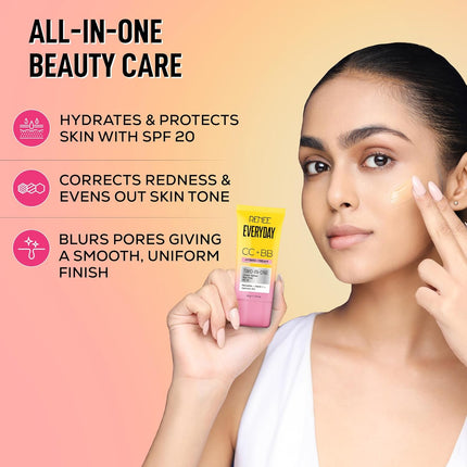 Lightweight RENEE BB Cream with SPF 20 that blurs pores and corrects skin imperfections, ideal for everyday use.