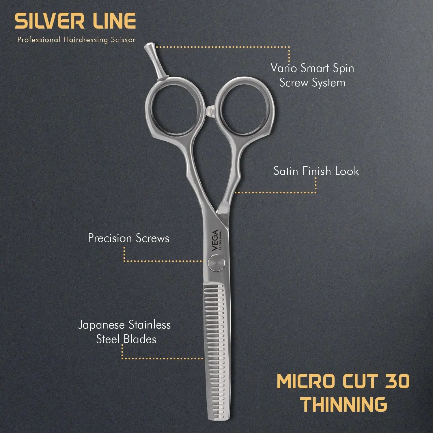 Vega Professional Micro Cut 30 Thinning Hairdressing
