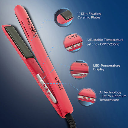 Ikonic Vibe Hair Straightener Peach 2