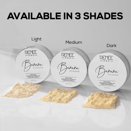 Diverse skin tones using RENEE Pro Banana Powder - 10gm, a classic banana powder for makeup suited for all.