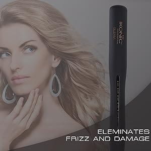 Ikonic Gleam Hair Straightener | 1’ Ceramic Plates LED