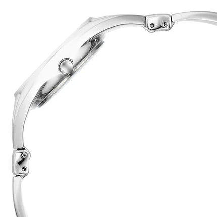 Close-up view of the back case of the Titan Raga Memoirs Watch, displaying the intricate detailing and the clasp mechanism.