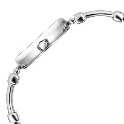 Side profile of Titan Raga Showstopper watch displaying its slim design and polished metal straps.