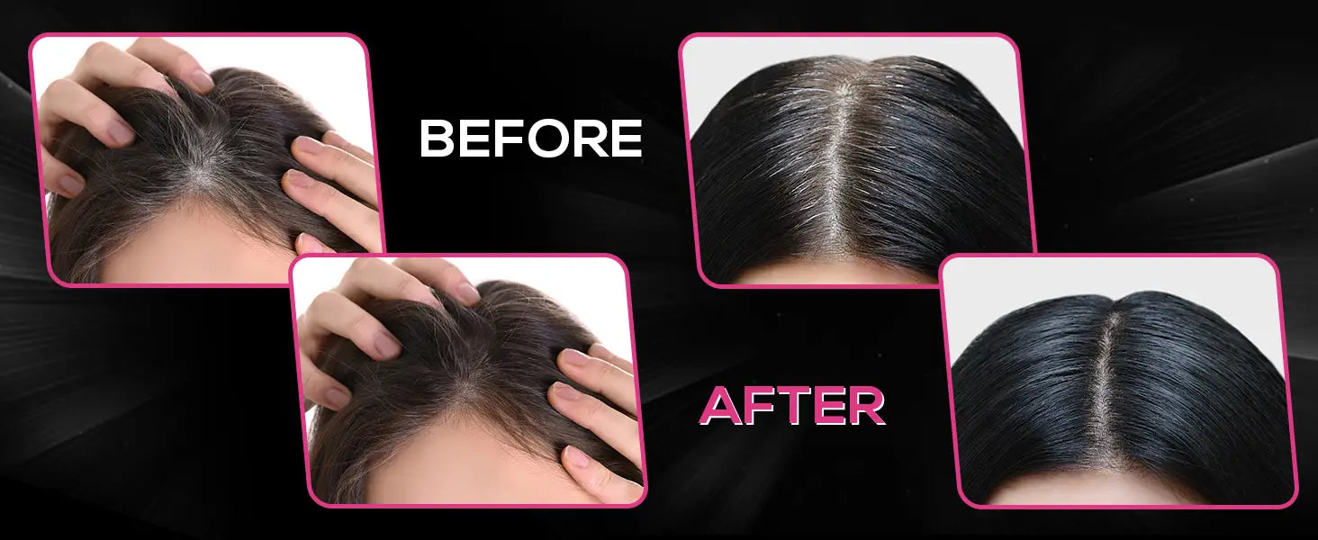 RENEE Brown Cover-Up Hair Powder - Instantly Conceals Grey