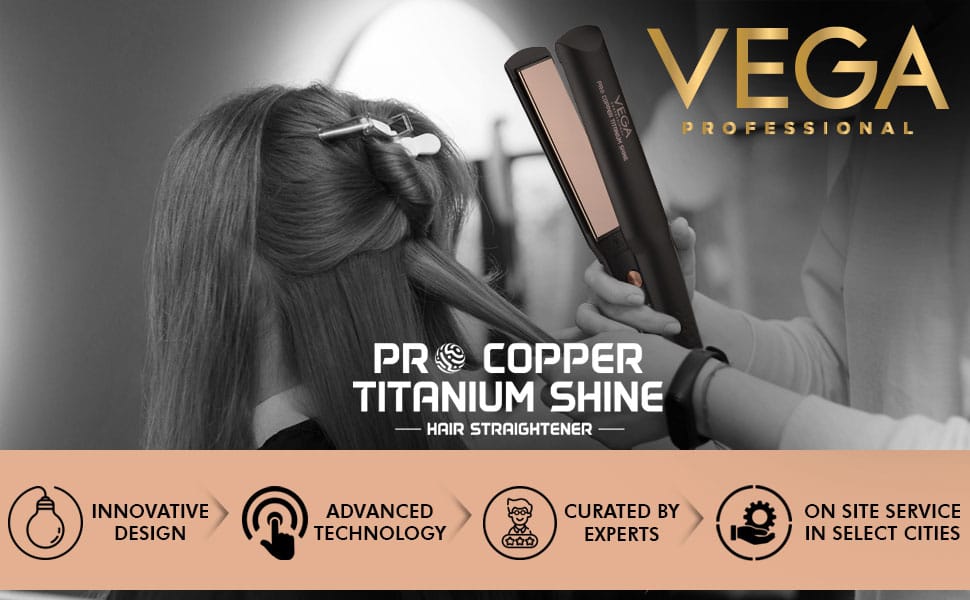 VEGA Professional Pro Copper Titanium Hair Straightener