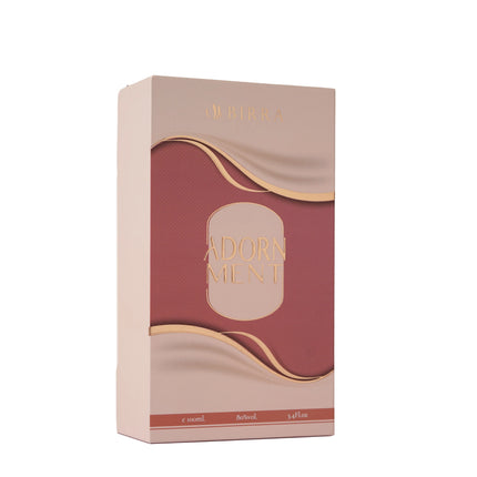 Display of Birra Adornment 100 ML on a stylish surface, illustrating its role as a long lasting fragrance and a best seller.