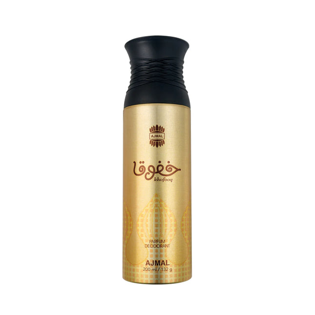 Khofooq Deodorants 200 ML for Unisex - a long lasting deodorant showcasing floral notes of Ylang and Lily of the Valley.