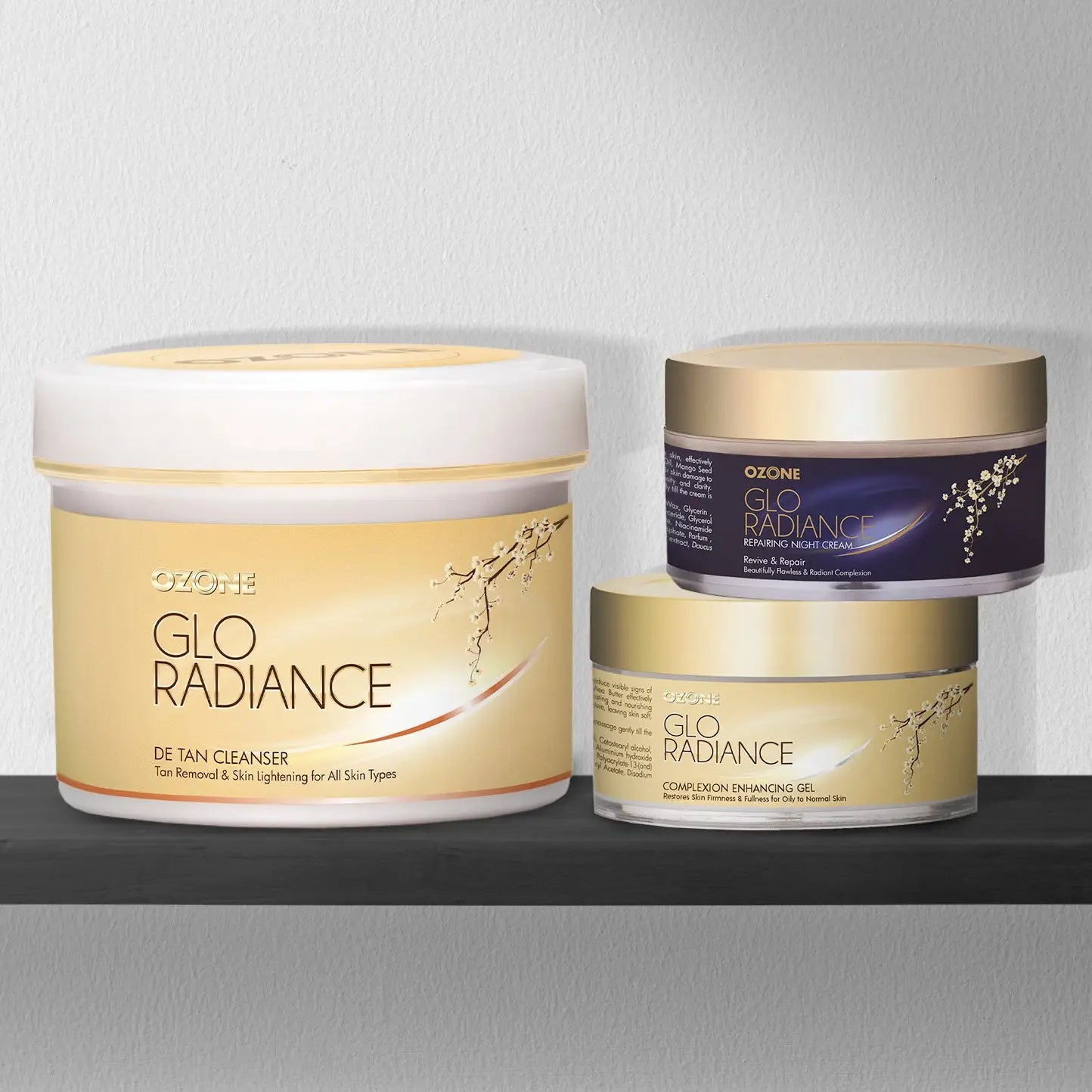 Ozone De Tan & Day/Night Skincare Combo