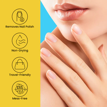 Swiss Beauty Easy-Peasy Nail Polish Remover Wipes - Eco-friendly and disposable nail polish remover wipes designed for easy disposal.