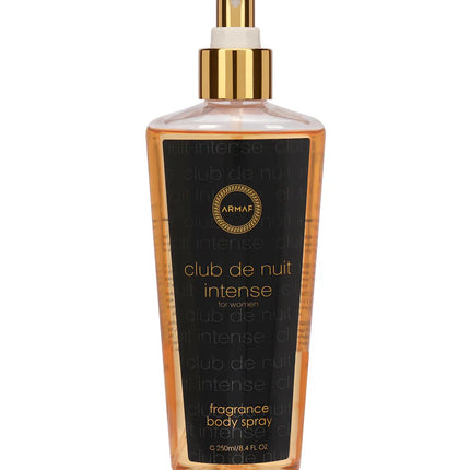 Armaf Club De Nuit Intense For Women 250ML Mist showcasing its exotic chypre floral fragrance with warm spices and floral notes.