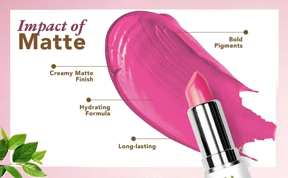Organic Matte Lipstick - Beetroot Red | Long-Lasting