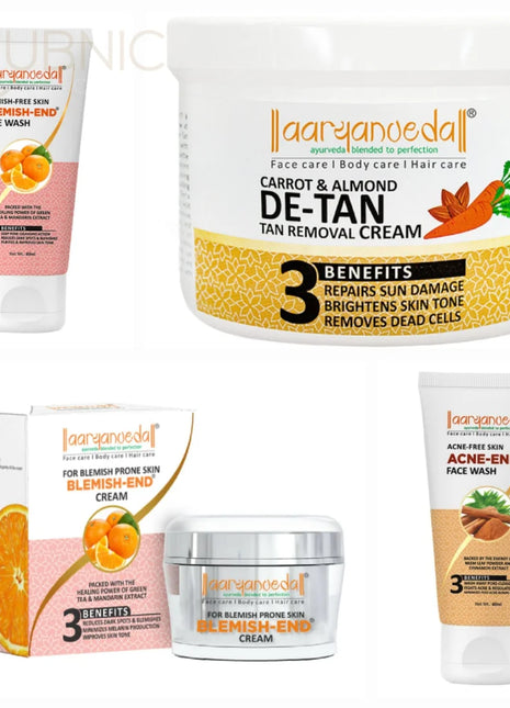 Acne-End Face Wash & Blemish-End Face Wash & Carrot & Almond