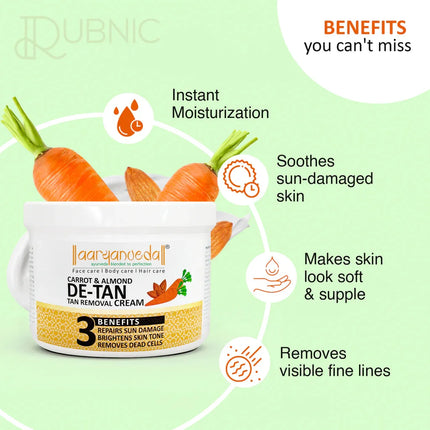 Carrot & Almond De-Tan Massage Cream and Blemish-End Face