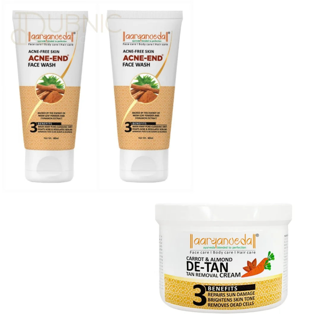 AARYANVEDA Carrot & Almond De-Tan - Tan Removal Massage