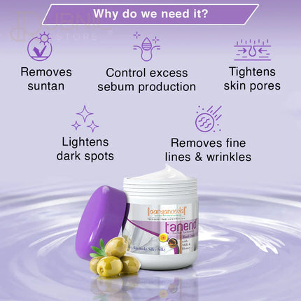 Tanend De-Tan Bleach Cream & Acne-End Face Wash - bleach