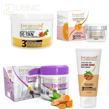 AARYANVEDA Tanend De-Tan Bleach Cream & Blemish-End Cream &