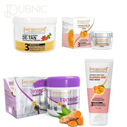 AARYANVEDA Tanend De-Tan Bleach Cream & Blemish-End Cream &