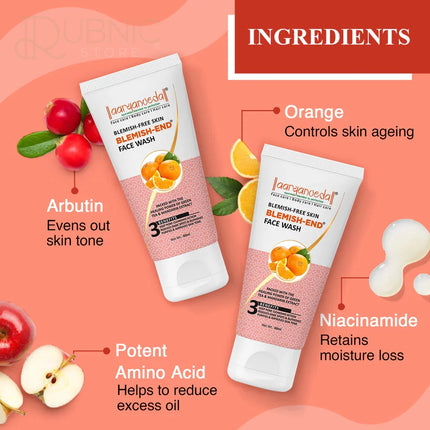 AARYANVEDA Tanend De-Tan Bleach Cream & Blemish-End Face